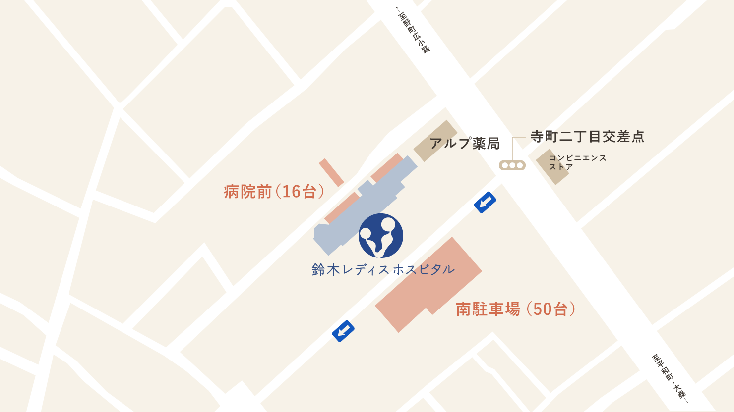 駐車場位置の図